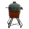 Keraamiline Kamado-grill TARGUS TBG24GREEN-02 — 24-tolline roheline söeküpsetusseade