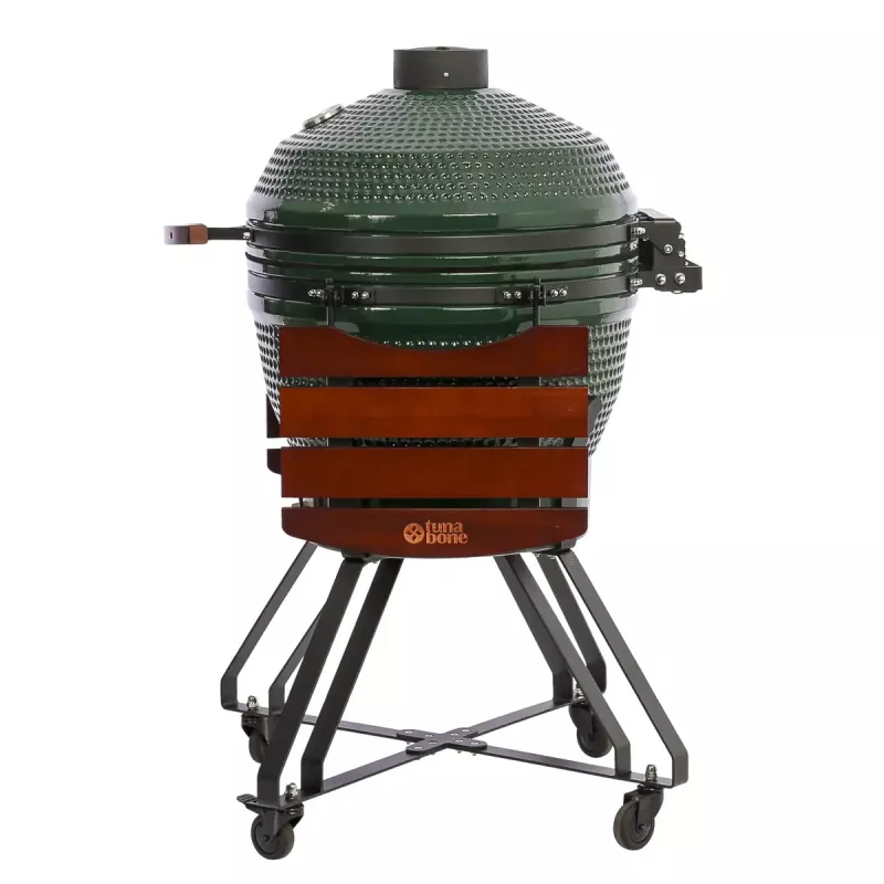 Keraamiline Kamado-grill TARGUS TBG24GREEN-02 — 24-tolline roheline söeküpsetusseade