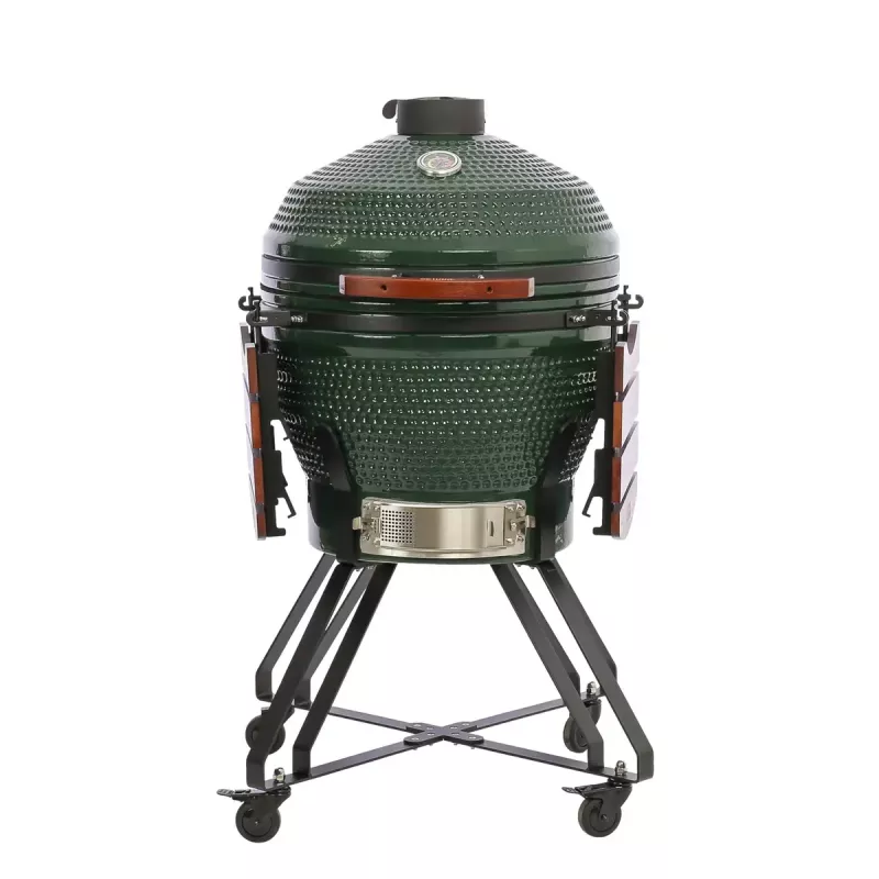 Keraamiline Kamado-grill TARGUS TBG24GREEN-02 — 24-tolline roheline söeküpsetusseade