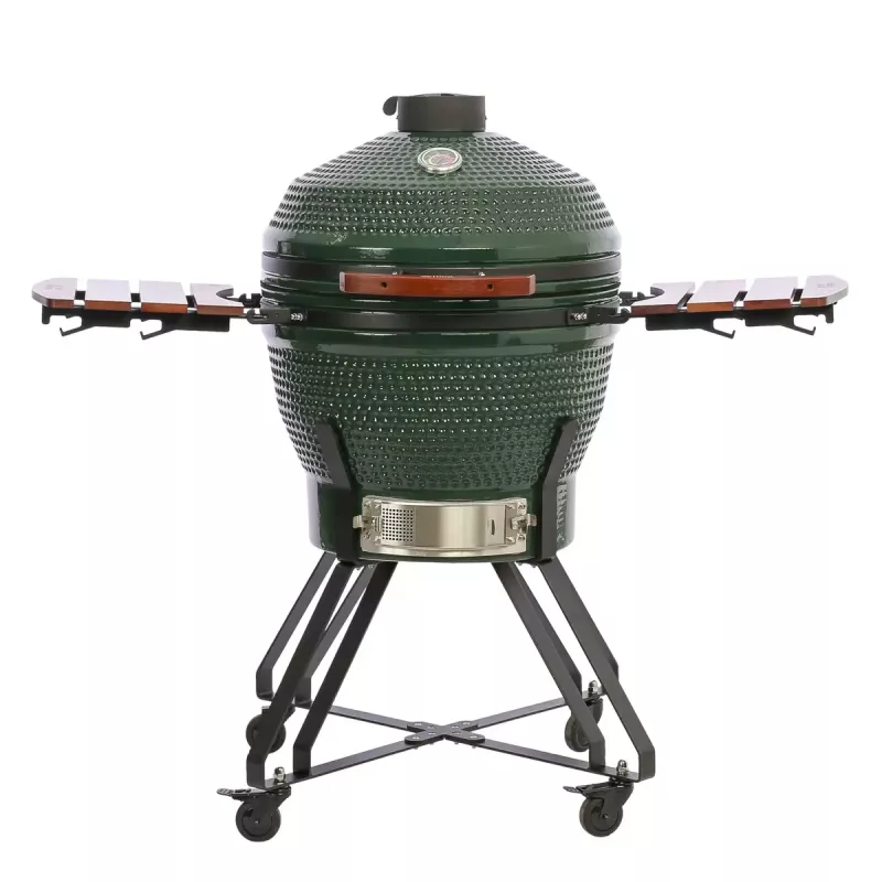 Keraamiline Kamado-grill TARGUS TBG24GREEN-02 — 24-tolline roheline söeküpsetusseade