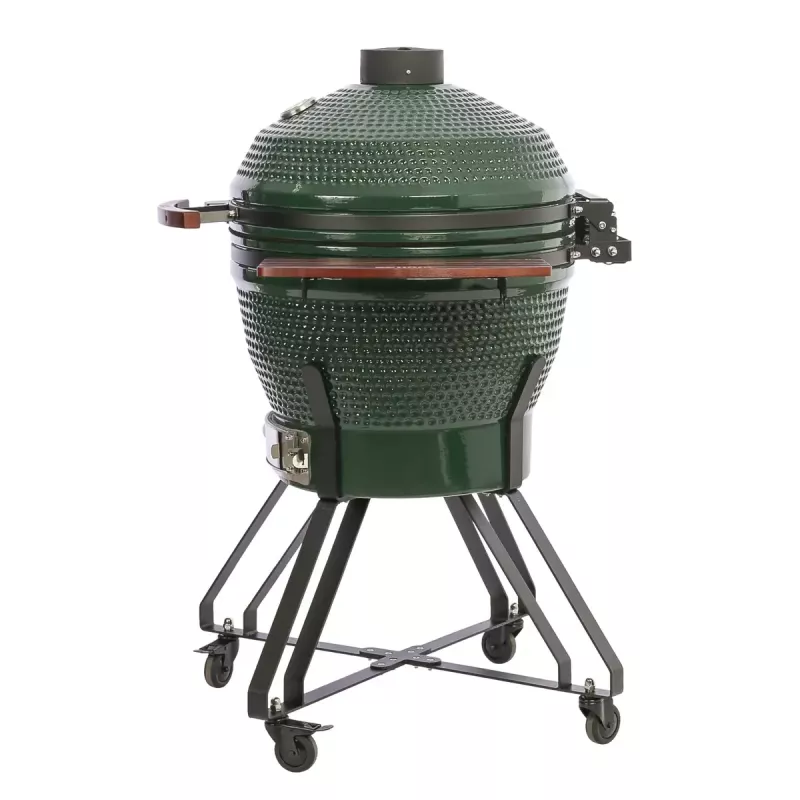 Keraamiline Kamado-grill TARGUS TBG24GREEN-02 — 24-tolline roheline söeküpsetusseade