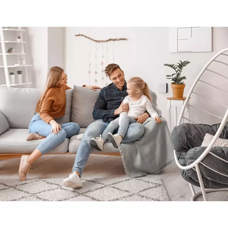 Keskkonnaandur Mill Sense SENSEAIR — juhtmevaba õhukvaliteedi, niiskuse ja temperatuuri monitor (aku, Wi‑Fi, 70×30×70 mm)