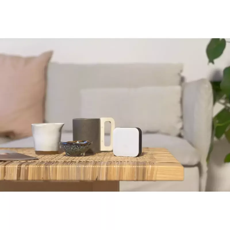 Keskkonnaandur Mill Sense SENSEAIR — juhtmevaba õhukvaliteedi, niiskuse ja temperatuuri monitor (aku, Wi‑Fi, 70×30×70 mm)