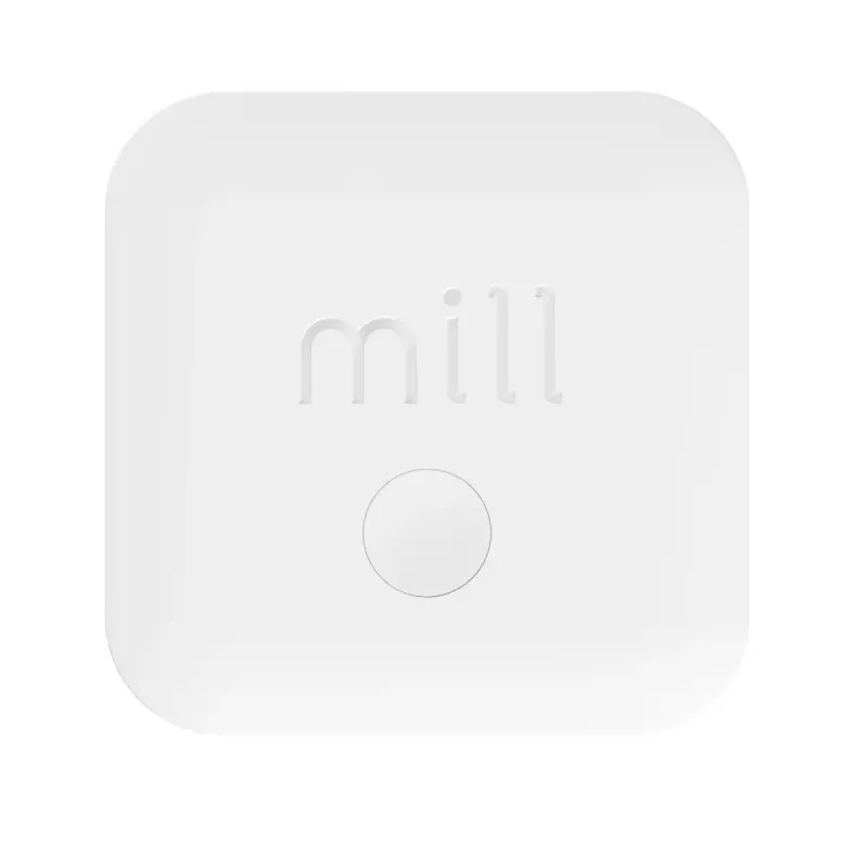 Keskkonnaandur Mill Sense SENSEAIR — juhtmevaba õhukvaliteedi, niiskuse ja temperatuuri monitor (aku, Wi‑Fi, 70×30×70 mm)