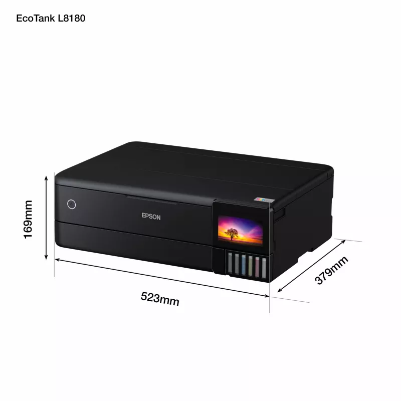 Multifunktsionaalne tindiprinter Epson EcoTank L8180 — A3+, värviline, 5760x1440 DPI, 32 ppm, dupleks, Wi‑Fi, Ethernet