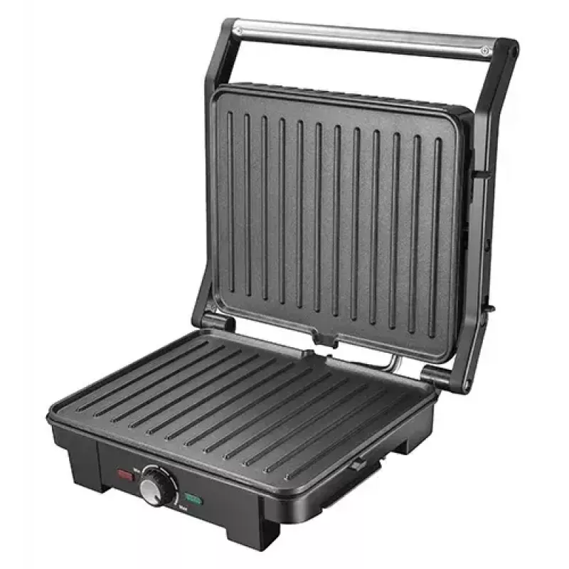 Kontaktgrill Adler AD 3051 — roostevaba teras, 2200–2800 W, grillpind 1392 cm², reguleeritav temperatuur, mittenakkuvad plaadid