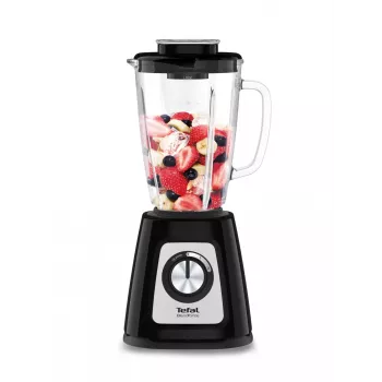 Lauapealne blender Tefal BlendForce II BL4388 — 800 W, 1,25 L klaaskann, jää purustamine, must/harjatud teras