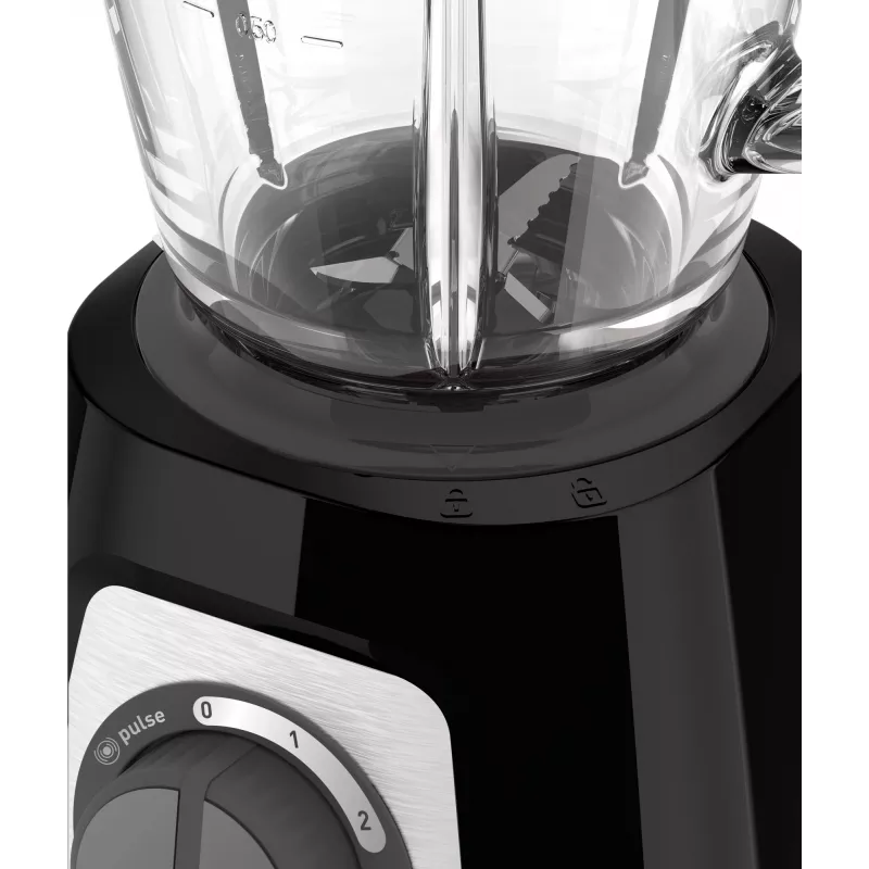 Lauapealne blender Tefal BlendForce II BL4388 — 800 W, 1,25 L klaaskann, jää purustamine, must/harjatud teras