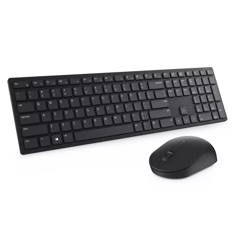 DELL Pro klaviatuur ja hiir - KM5221W - USA rahvusvaheline (QWERTY) - Must - (RTL BOX)
