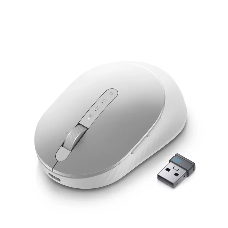 DELL Pro Premium Compact hiir - MS7421W - Platinum Silver, Mõlemakäeline, Optiline, RF-juhtmevaba + Bluetooth, 1600 DPI, Platinum, Silver (avatud pakend)