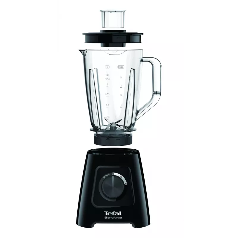 Lauablender Tefal BL4208 — 600 W, 1,25 L plastkann, 2 kiirust, jääpurustus, must