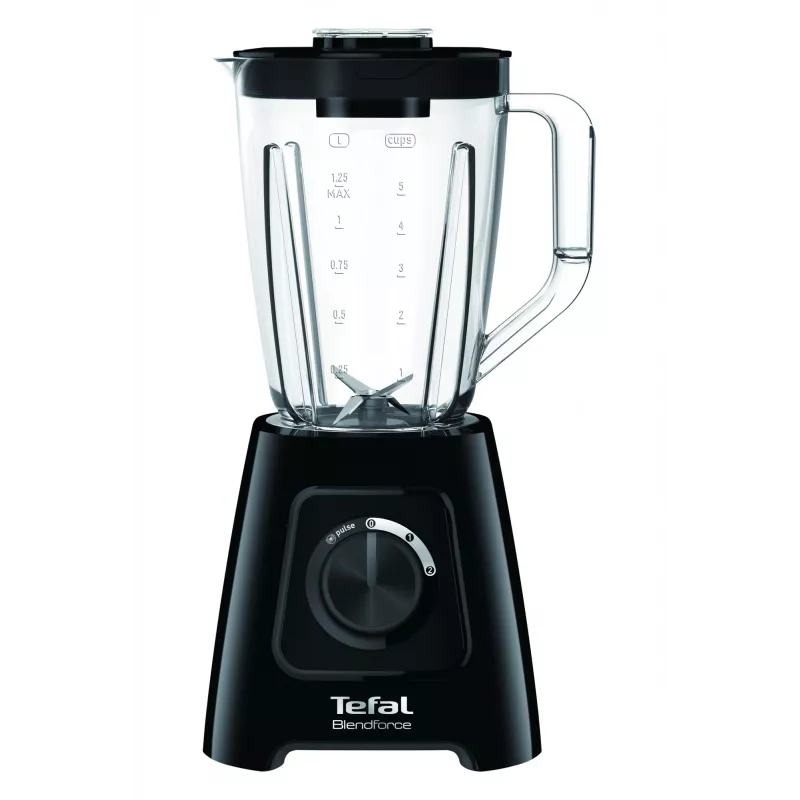 Lauablender Tefal BL4208 — 600 W, 1,25 L plastkann, 2 kiirust, jääpurustus, must