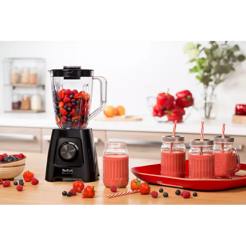 Lauablender Tefal BL4208 — 600 W, 1,25 L plastkann, 2 kiirust, jääpurustus, must
