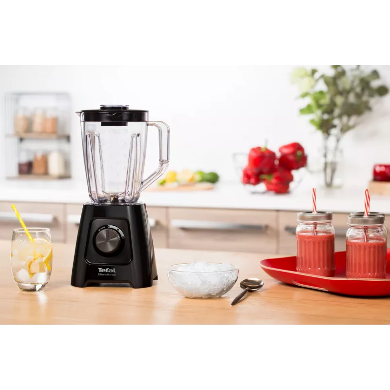 Lauablender Tefal BL4208 — 600 W, 1,25 L plastkann, 2 kiirust, jääpurustus, must