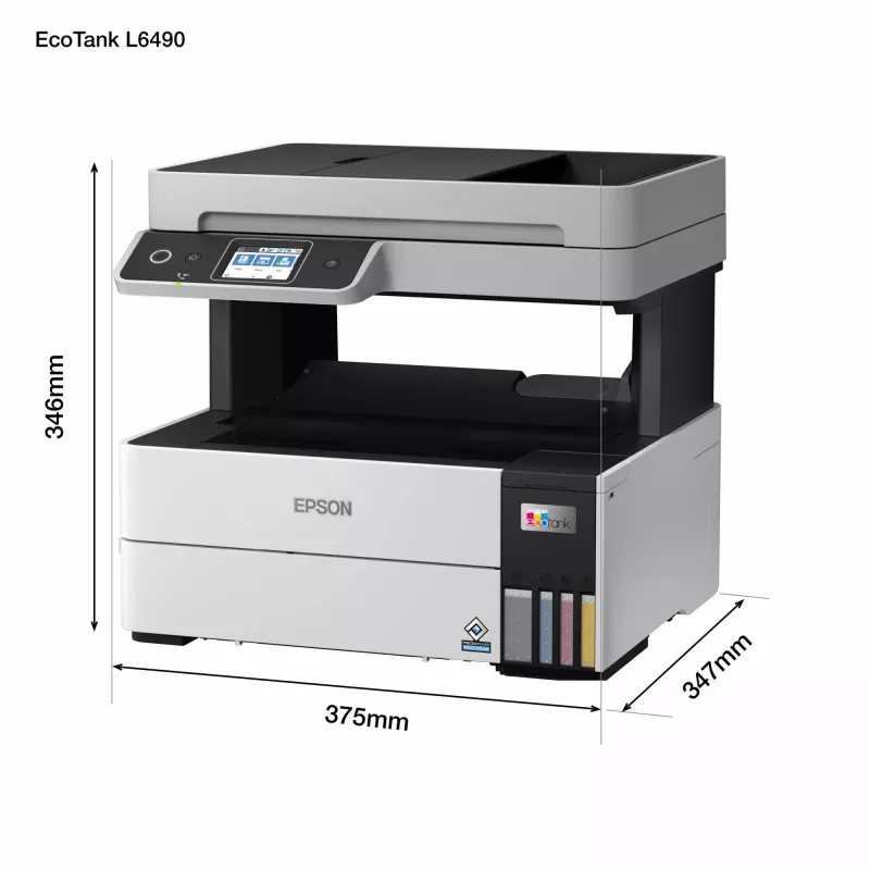 Multifunktsionaalne printer Epson EcoTank L6490 — tindiprinter värviline, 4800x1200 dpi, 37 ppm, A4 dupleks, Wi‑Fi, Ethernet