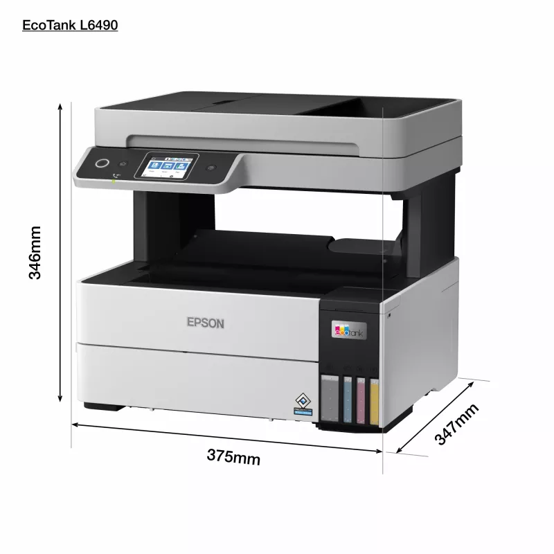 Multifunktsionaalne printer Epson EcoTank L6490 — tindiprinter värviline, 4800x1200 dpi, 37 ppm, A4 dupleks, Wi‑Fi, Ethernet