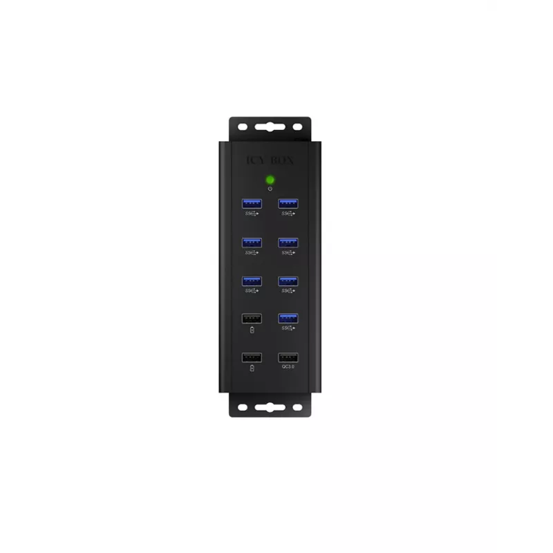 ICY BOX IB-HUB1703-QC3 USB 3.2 Gen 1 (3.1 Gen 1) Type-B 5000 Mbit/s Must