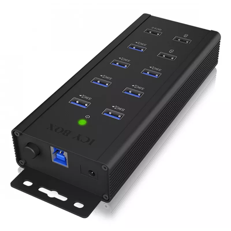 ICY BOX IB-HUB1703-QC3 USB 3.2 Gen 1 (3.1 Gen 1) Type-B 5000 Mbit/s Must