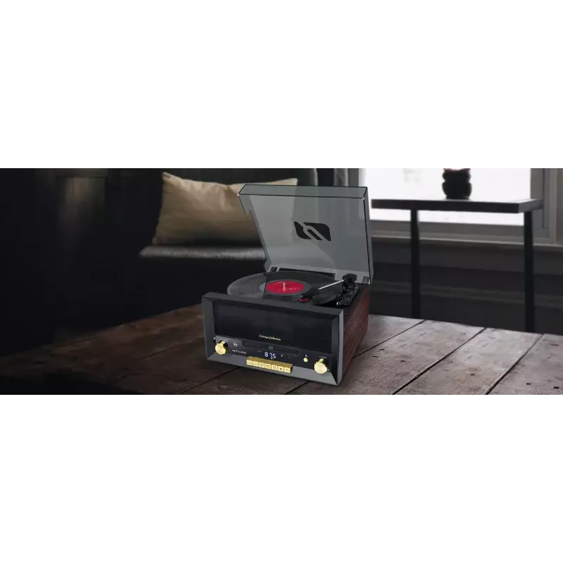 Otseajamiga audio plaadimängija Muse MT-112 W — poolautomaatne, 20 W RMS, 3,5 mm väljund, LCD, AC 100–240 V