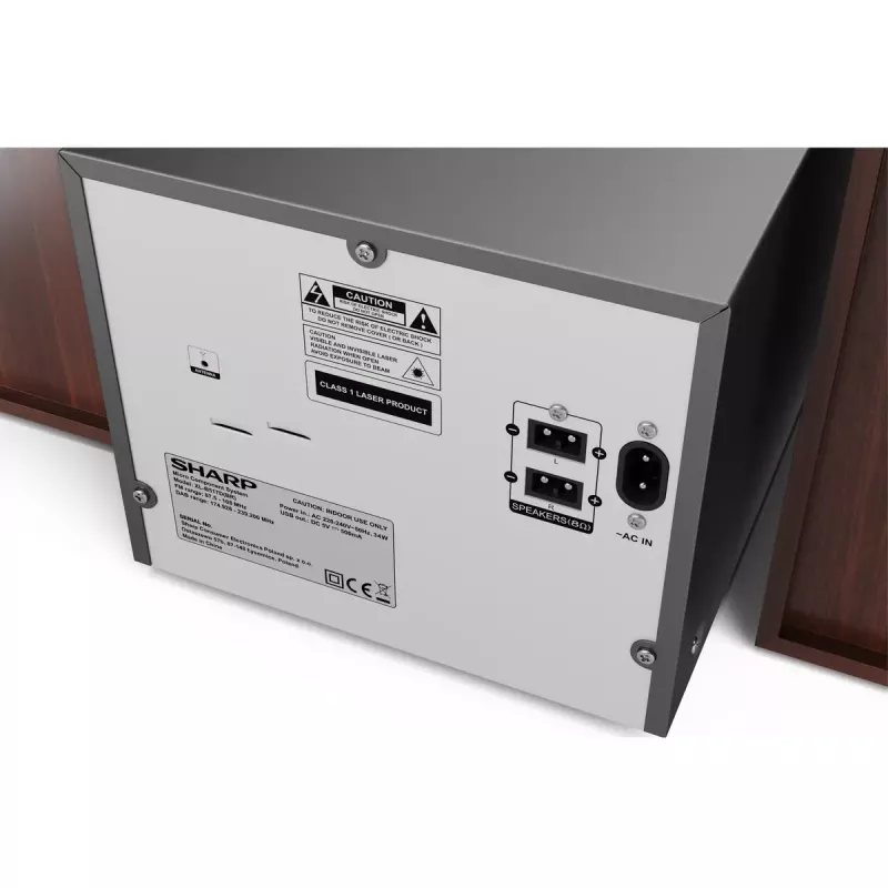 Sharp XL-B517D Kodune helimikrosüsteem 45 W Pruun