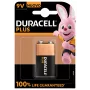 Ühekordne patarei Duracell 9V Plus 100 Aluseline, 9 V, 1 tk