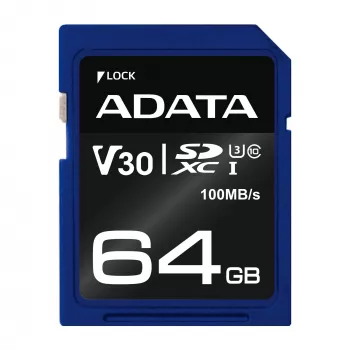 ADATA ASDX64GUI3V30S-R mälukaart 64 GB SDXC UHS-I Class 10