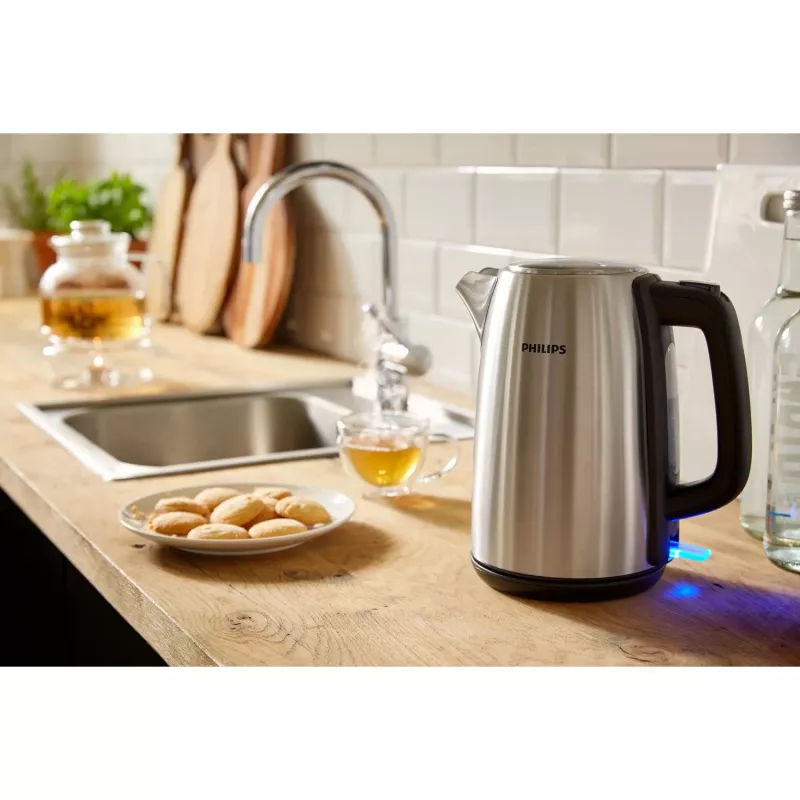 Philips Viva Collection HD9351/90 Veekeetja, 1.7 L, 2020 W, Metall, Veetaseme indikaator, Juhtmeta, Filtreerimine