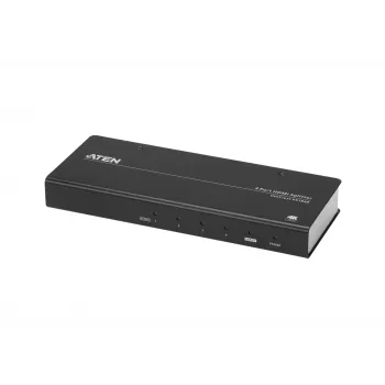 ATEN 4-Port True 4K at 60Hz (4:4:4), HDMI jaotur, HDMI, 4x HDMI, 4096 x 2160 pikslit, Must, Metall, 4K Ultra HD