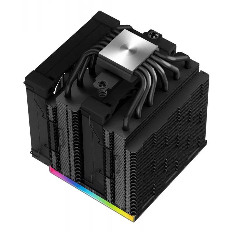 Õhkjahuti DeepCool AK620 12 cm, kaks 120 mm ventilaatorit, 6 soojustoru, TDP 260 W, PWM, FDB, kõrgus 160 mm, must