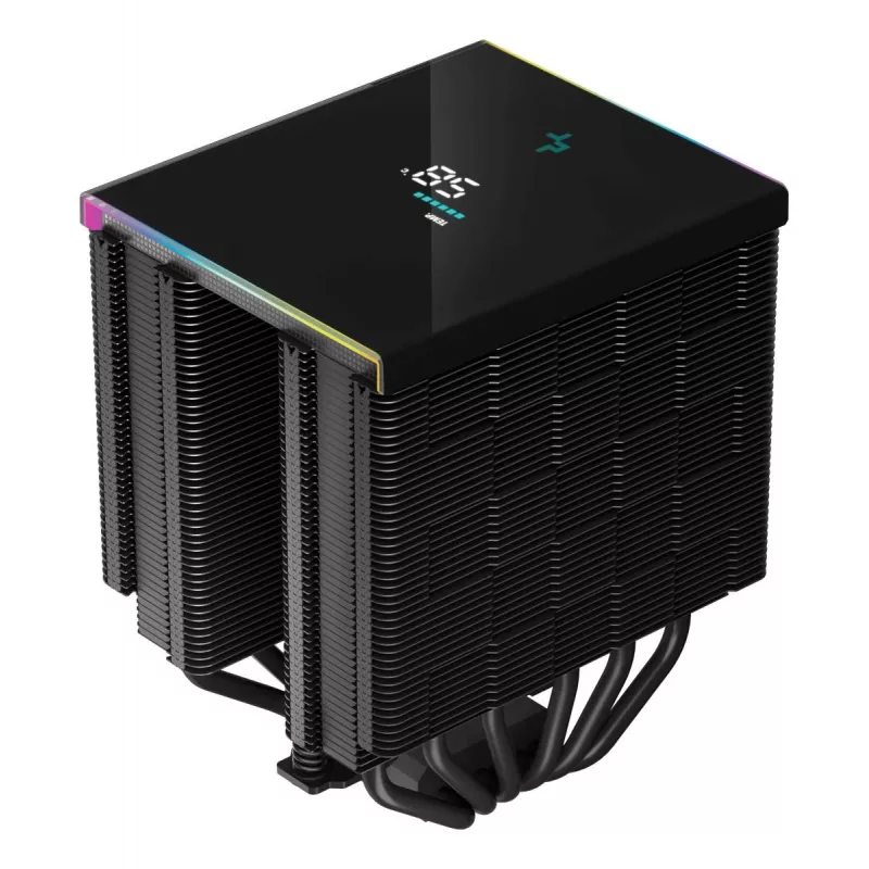 Õhkjahuti DeepCool AK620 12 cm, kaks 120 mm ventilaatorit, 6 soojustoru, TDP 260 W, PWM, FDB, kõrgus 160 mm, must