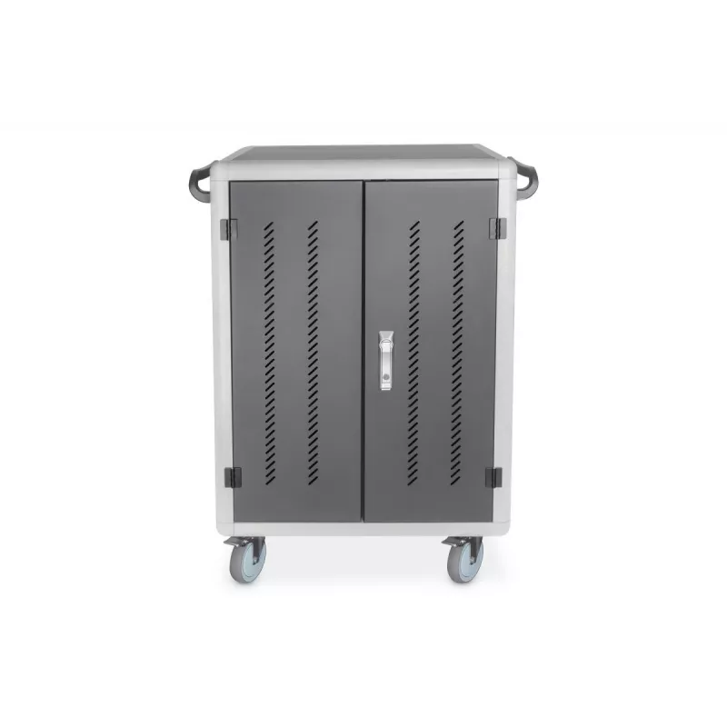 DIGITUS laadimiskäru 30 laadimisalusega, 15.6 tolli, must 1100 x 700 x 650 mm, sisaldab USB, PDU, ventilaator