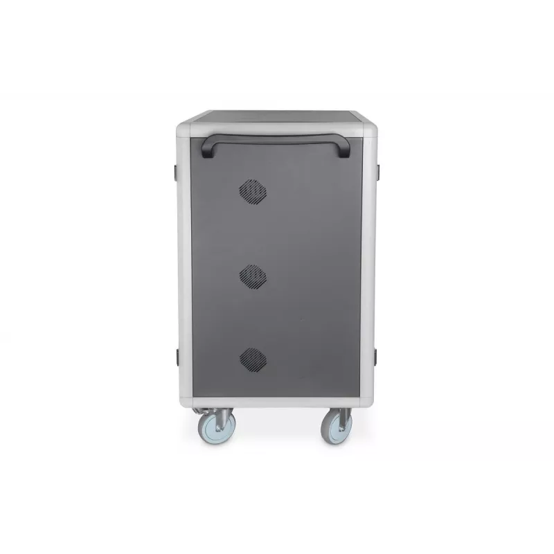 DIGITUS laadimiskäru 30 laadimisalusega, 15.6 tolli, must 1100 x 700 x 650 mm, sisaldab USB, PDU, ventilaator