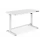 DIGITUS elektriliselt reguleeritava kõrgusega laud 120x60x12cm USB-ga valge