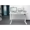 DIGITUS elektriliselt reguleeritava kõrgusega laud 120x60x12cm USB-ga valge