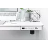 DIGITUS elektriliselt reguleeritava kõrgusega laud 120x60x12cm USB-ga valge