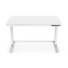 DIGITUS elektriliselt reguleeritava kõrgusega laud 120x60x12cm USB-ga valge
