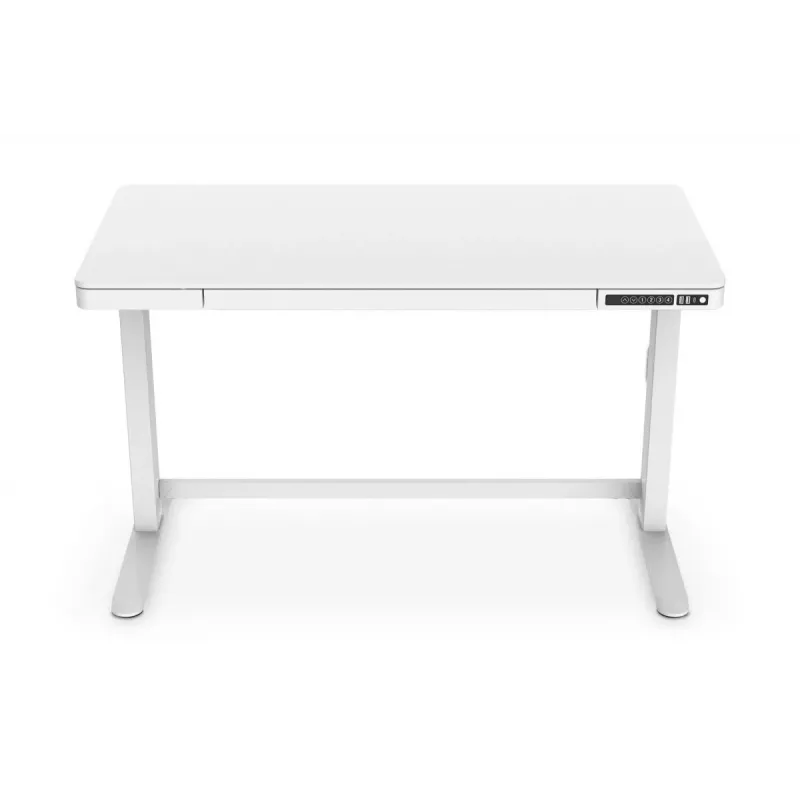 DIGITUS elektriliselt reguleeritava kõrgusega laud 120x60x12cm USB-ga valge