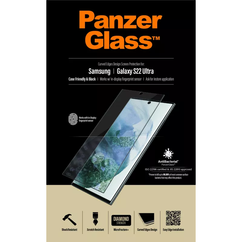 PanzerGlass ® UltraForce1 Samsung Galaxy S22 Ultra 5G | Ekraanikaitse