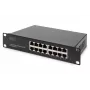 DIGITUS 16-pordine Gigabit Etherneti kommutaator 10-tolline haldamata