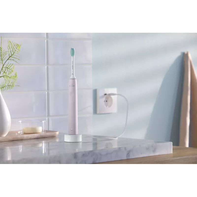 Philips Sonicare 3100 series 3100 series HX3675/15 2-pack sonic electric toothbrushes - Must & pink