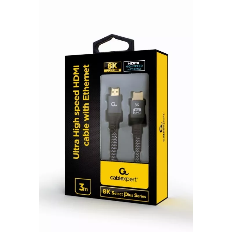 GEMBIRD ülikiire HDMI-kaabel Ethernetiga, „8K Select Plus Series”, 3 m