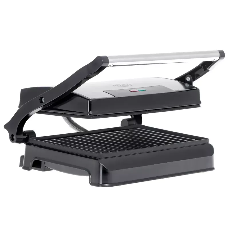 Kontaktgrill Adler AD 3052 ristkülikukujuline teras/must, 1200 W, restpind, lukustatav kaas