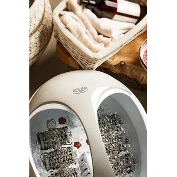 Jalavann Adler AD 2177 — infrapuna-jalamassažöör soojendusega, vibratsiooni, mullidega, 450 W, 5,6 L paak, ergonoomiline käepide