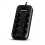 CyberPower P0820SUF0-DE liigpingekaitse Must 8 vahelduvvoolu pistikupesa 200–250 V 1,8 m