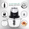 Elektriline köögihakkija Adler AD 4082, 1,2 L klaasnõu, 300 W, 2 kiirust, impulss, roostevabast terasest terad