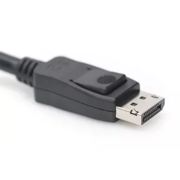 DIGITUS DisplayPort-ühenduskaabel, DP M/M, 3m lukuga, Ultra HD 8K, vers. 1.3/1.4, must