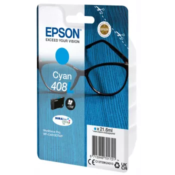 Epson 408L DURABrite Ultra tindikassett 1 tk originaal suure (XL) mahutavusega tsüaan