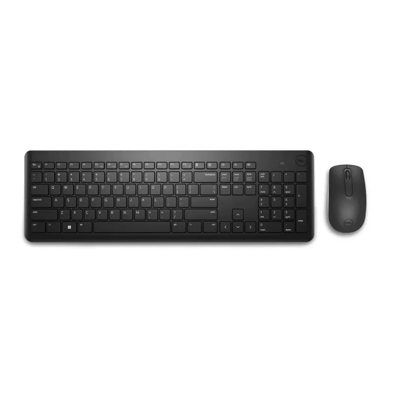 Juhtmevaba klaviatuuri ja hiire komplekt Dell KM3322W — Täissuuruses QWERTY, RF-juhtmevaba, must, kontorikasutus