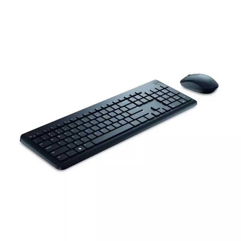 Juhtmevaba klaviatuuri ja hiire komplekt Dell KM3322W — Täissuuruses QWERTY, RF-juhtmevaba, must, kontorikasutus