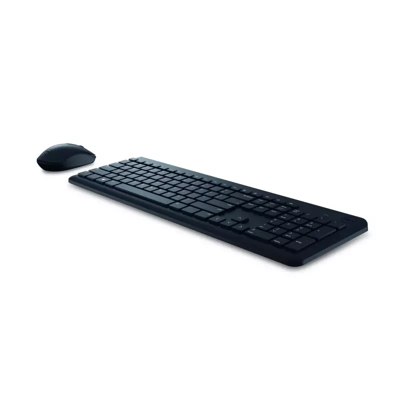 Juhtmevaba klaviatuuri ja hiire komplekt Dell KM3322W — Täissuuruses QWERTY, RF-juhtmevaba, must, kontorikasutus